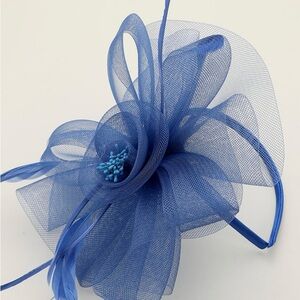 Elegant Blue Fascinator Headband